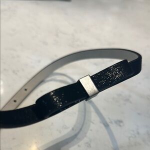 White House Black Market Black and Silver Belt